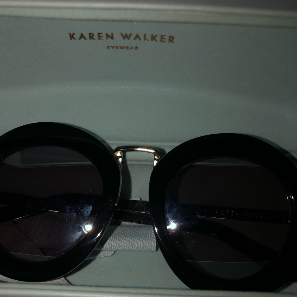Karen Walker Black and Silver sunglasses